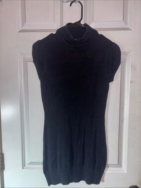 Glimmer by J.J. Basics black sweater dress